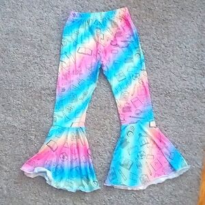 Girls bell bottom stretchy pants